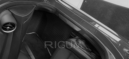 Rigum Set of Front and Rear Mats 4pcs for Alfa Romeo Giulia 2021+ Black