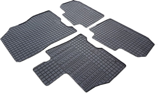 Cik Set of Front and Rear Mats 4pcs for Nissan Leaf 2018+ Black