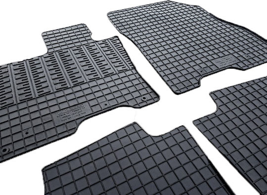 Cik Set of Front and Rear Mats 4pcs for Nissan Leaf 2018+ Black