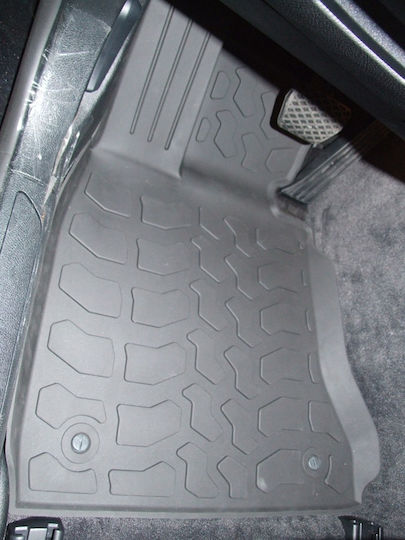 Auto Gs Set of Front and Rear Mats 5pcs Tray Type for BMW Series 7 Black