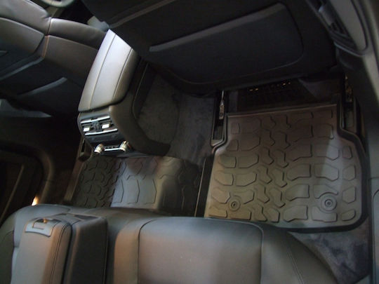Auto Gs Set of Front and Rear Mats 5pcs Tray Type for BMW Series 7 Black