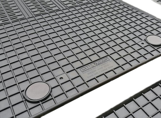 Cik Set of Front and Rear Mats 4pcs for Nissan Juke 2010-2019 Black
