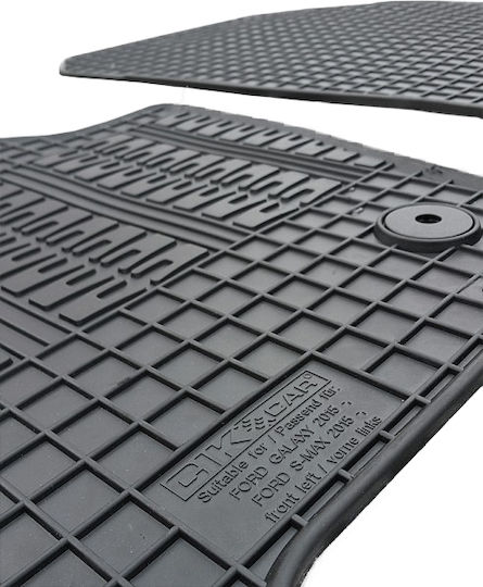 Cik Set of Front and Rear Mats 4pcs for Ford S-Max Black