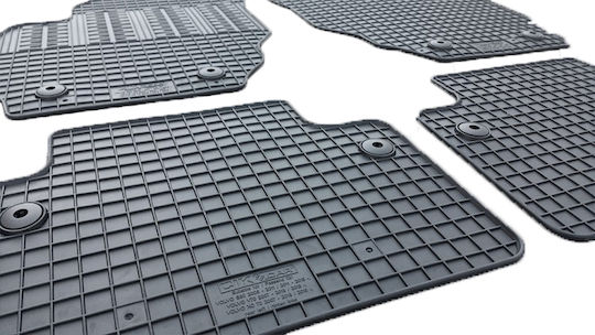 Cik Set of Front and Rear Mats 4pcs for Volvo V70 2006-2015 Black