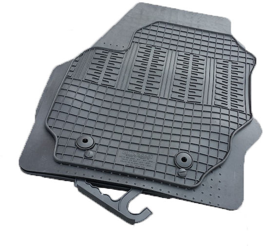Cik Set of Front and Rear Mats 4pcs for Volvo V70 2006-2015 Black