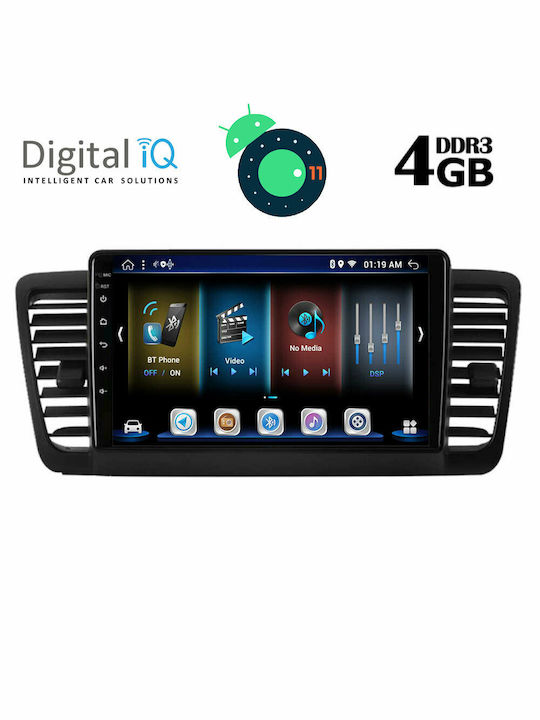 Digital IQ Car Audio System for Subaru Legacy / Outback 2002-2008 (Bluetooth/USB/AUX/WiFi/GPS/Apple-Carplay/CD) with Touch Screen 9" DIQ_BXD_6665