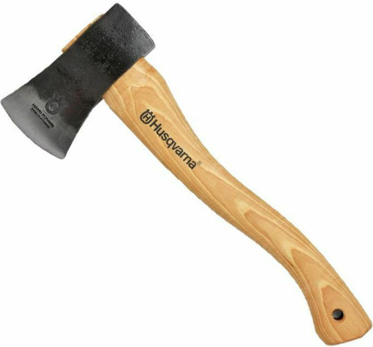 Husqvarna 576 92 64-01 Axe Shredding Length 37.5cm and Weight 600gr with Wooden Handle