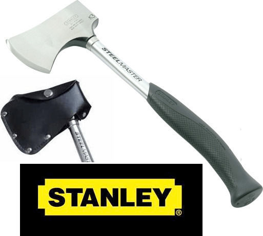 Stanley Steelmaster Shredding Axe Length 40cm and Weight 800gr with Metallic Non-Slip Handle