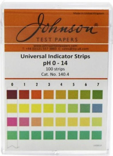 PH Meter 0-14 100 Strips 00159