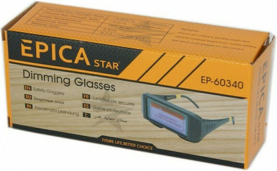 Epica Star Epicastar EP-60340 Welding Glasses with 90x34mm Visual Field Black