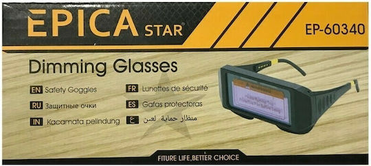 Epica Star Epicastar EP-60340 Welding Glasses with 90x34mm Visual Field Black