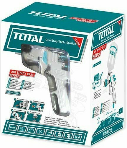 Total Πιστόλι Βαφής Αέρος Άνω Δοχείου 1.3mm