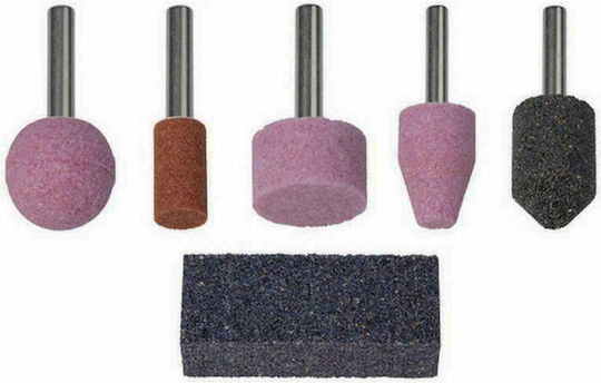 Wolfcraft Grinding Stone with Shaft 5pcs 2144000