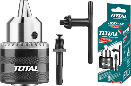 Total TAC451301.1 Τσοκ με Κλειδί & Αντάπτορα SDS 1/2" 13mm