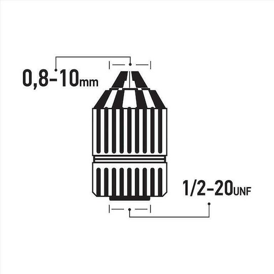 FFG 45930 Bohrfutter Schnell Kunststoff 10mm Auto Lock