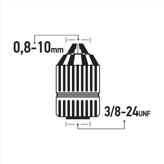 FFG 45929 Τσοκ Ταχείας Πλαστικό 10mm Auto Lock