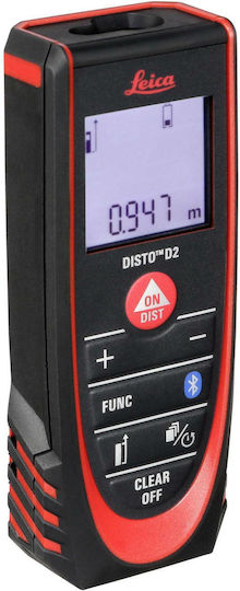 Leica Μέτρο Laser D2 Bluetooth με Εύρος Μέτρησης 0.05m-100m