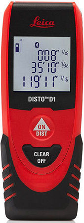 Leica Μέτρο Laser Disto D1 Bluetooth με Εύρος Μέτρησης 0.2m-40m