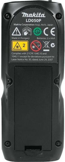 Makita Laser Distance Meter LD050P with Range up to 50m
