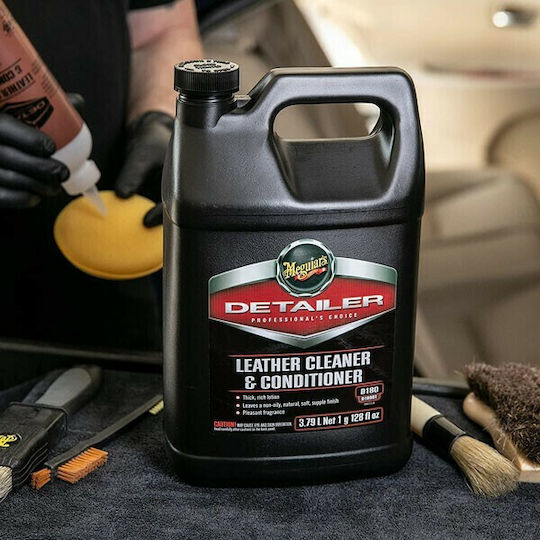 Meguiar's Little Bottle from Plastic Detailer Leather Cleaner & Conditioner 945ml (1pcs)