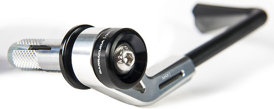 Barracuda Προστατευτικές Χούφτες Μηχανής Lever Pro Tect B-Lux Προστατευτικό Μανέτας Ασημί 1 τμχ σε Ασημί χρώμα