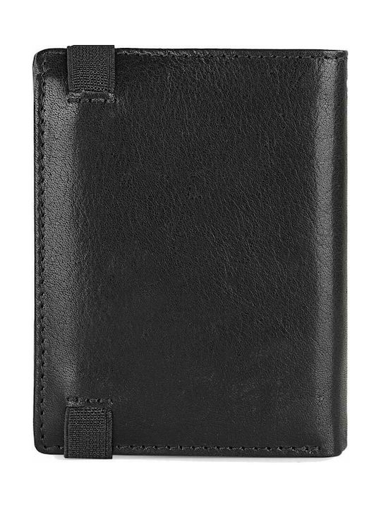 Jaslen Men's Leather Wallet with RFID Black