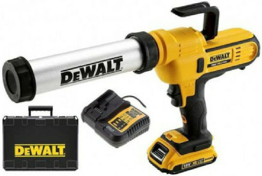 DEWALT Electric Silicone Glue Gun Battery 18V 1x4Ah with Case