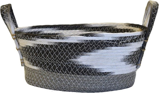Decorative Basket Garden Wicker Paper Oval 40x30x18cm 40cmx30cmx18cm 00.06.67404