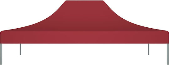 vidaXL vidaXL Pavillonabdeckung 270gr/m² Burgundisch mit PVC-Beschichtung 3x4m