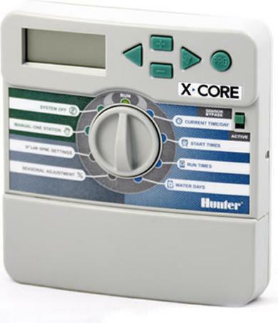 Hunter Industries X-Core 6 Програматор За Поливане За Стенен Монтаж Електрически 6 Зони