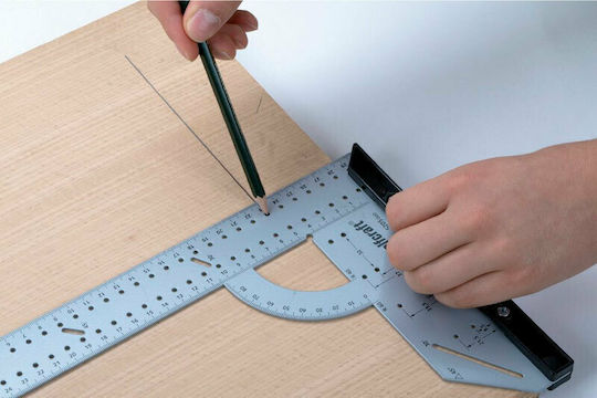 Wolfcraft Carpenters Metallic Angle Ruler 30cm