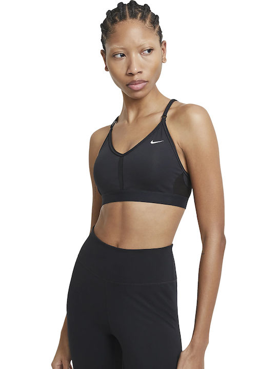 Indy Women's Athletic Sports Bra Black with Lining & Light Padding