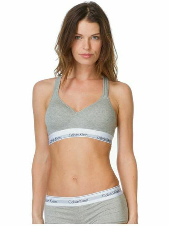 Women's Bra with Light Padding Gray