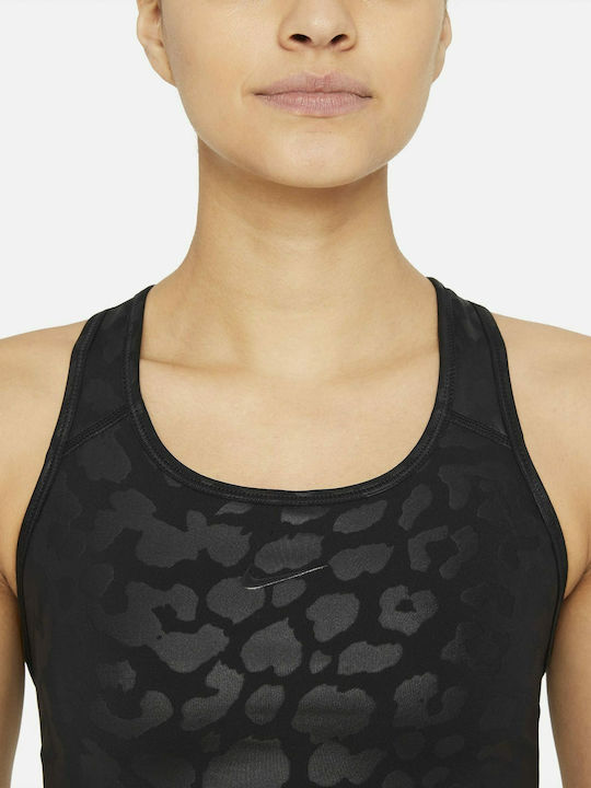 Dri-FIT Pro Swoosh Γυναικείο Αθλητικό Μπουστάκι Μαύρο με Επένδυση