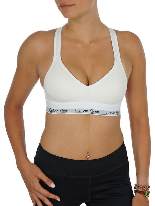 Women's Bra with Light Padding White