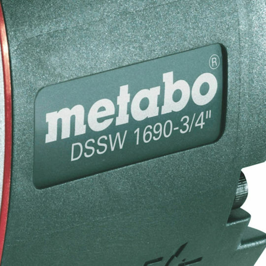 Metabo DSSW 1690 Air Impact Wrench 3/4 Square Drive with Maximum Torque 172.33kgm