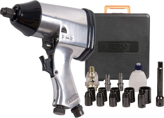 Ferm ATM1043 Luftschlagschrauber 1/2" mit Maximalem Drehmoment 32.63kgm