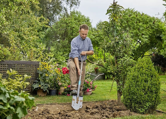 Gardena Natureline Straight Shovel with Shaft 117cm and Plastic Handle