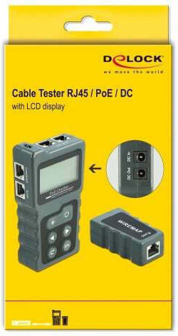 DeLock 63110 Tester Καλωδίων Δικτύου RJ45 Ψηφιακό