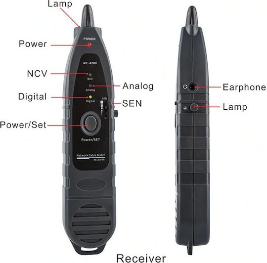 Noyafa NF-8209 Tester Καλωδίων Δικτύου RJ45 Ψηφιακό