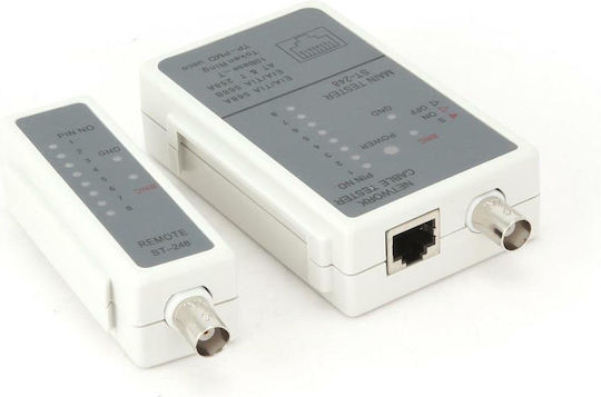 Cablexpert Tester Rj-45 Rg-58 Tester Καλωδίων Δικτύου RJ45