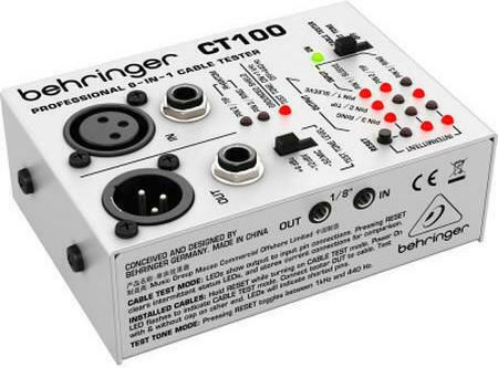 Behringer CT-100 Kabeltester Für Audio MIDI RCA TT XLR Jack
