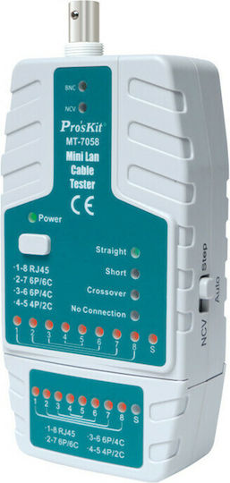 Proskit MT-7058 Kabeltester Netzwerk RJ45 / RJ11 / BNC