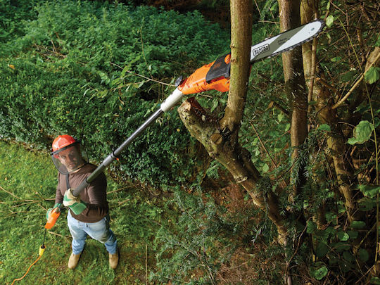Black & Decker PS7525 Telescopic Pole Saw Electric 800W Total Length 270cm and Blade 25cm