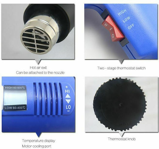 Best Heat Gun 1600W with Maximum Temperature 350°C BST-8016D