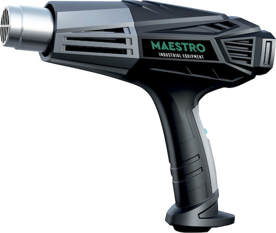 Maestro MHG-2001 Πιστόλι Θερμού Αέρα 2000W με Ρύθμιση Θερμοκρασίας εως και 600°C