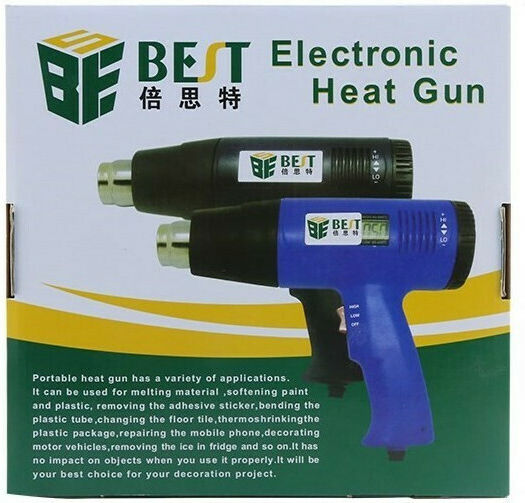 Best 8016 Heißluftpistole mit Temperaturregelung bis zu 600°C
