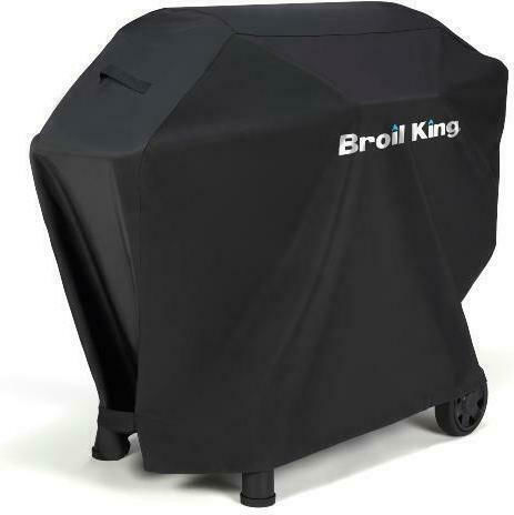 Broil King Grill Cover Black Compatible with the Baron Pellet 400 from Polyester 107cmx56cmx97cmcm
