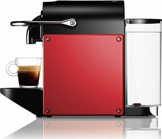 De'Longhi Pixie Pod Coffee Machine Nespresso Pressure 19bar with Milk Frother Red
