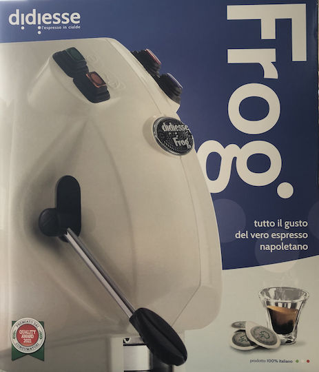 Didiesse Frog Revolution Pod Coffee Machine E.S.E. Pod Pressure 15bar Bianco